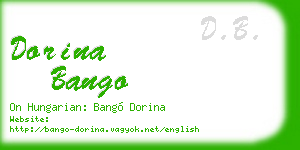 dorina bango business card